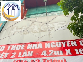 CHO THUÊ NHÀ MẶT TIỀN  QUANG TRUNG, P.10, QUẬN GÒ VẤP, Tp HCM